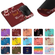Bible Verses Design Rectangle Mousepad Mousemat Gaming Mice Mat for PC Laptop picture