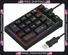Mechanical Numeric Keypad 21-Key USB Wired for Laptop Desktop PC picture