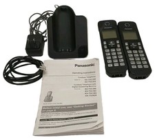 Panasonic KX-TGC350B Dect 6.0 1.9Hz 2 Handset Cordless Phone System Base, Manual picture