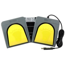 USB Double Foot Switch Control Keyboard 1 Key Customized PC HID Mouse Multimedia picture