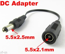 50pcs 17cm DC Power Adapter Convert Cable 5.5x2.1mm Female to 5.5x2.5mm Male picture