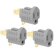Polarized Grounding 3 Prong to 2 Prong Adapter Converter 3 Pin to 2 Pin Adapter picture