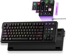 VSDINSIDE K1 Pro Macro Keyboard Programmable RGB Gaming Streaming Hot Swap LCD picture