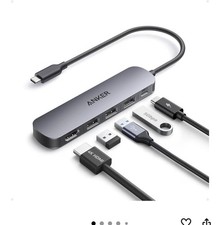 Anker USB-C Hub, 5-in-1 USB Hub for Laptops, 4K HDMI Multiport Adapter Gray picture