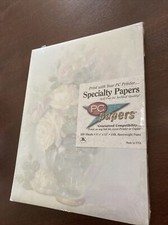 Flyer Invitation Paper 100 Ct Heavyweight 24# Inkjet Copy Floral Vase Background picture