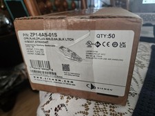 Siemon ZP1-6AS-01S Copper Rj45 Z-PLUG, SHLD, 6A, BLK LTCH W/BOOT Sealed Box (50) picture