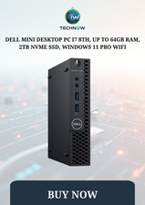 Dell Mini Desktop PC i7 8th, up to 64GB RAM, 2TB NVMe SSD, Windows 11 Pro WiFi picture