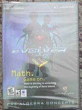 Evolver Xeno Island Complete Pre-Algebra Math Game PC Mac CD-ROM New Sealed picture