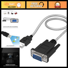 USB to RS-232 DB9 Serial Adapter 1ft, 9-Pin Converter for PC & Laptop picture