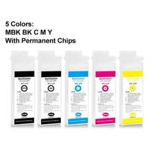 PFI-120 Refillable Ink Cartridge With Chip For Canon TM-200 205 300 305 5Colors picture