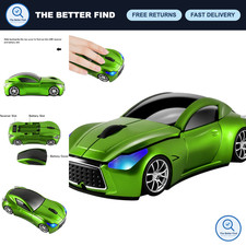 Wireless Car Shape Optical Mouse 2.4GHz USB Receiver for PC Laptop 1600DPI picture