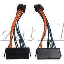 4PCS 24 Pin to 10 Pin Power Supply Adapter Braided Sleeved Cable picture