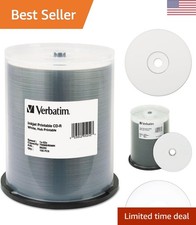 High-Quality 700MB CD-R Discs with Edge-to-Edge Inkjet Printing - 100 Count picture