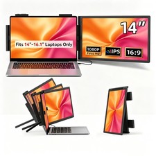UPERFECT 14 Inch FHD Portable Monitor Laptop Screen Extension 1920x1080 USB C picture