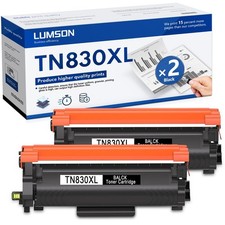 TN830XL Toner Cartridge 2PK Compatible for HL-L2467DW MFC-L2980DW 2760DW Black  picture