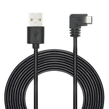 90 Degree Dash Cam Micro USB Power Cord 11FT, Not Compatible Black picture