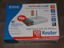 D-Link DI-624 AirPlus Xtreme G Wireless Router 108Mbps 2.4GHz 4-Port Retail Box picture