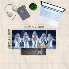 Anime Kawaii Comic Style Extra Large Extended Gaming Mouse Pad with Purple Hai picture