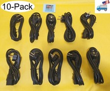 10-Pack: NEW 5Ft European EU Type CEE to IEC C13 AC Power Cord Wire Cable picture