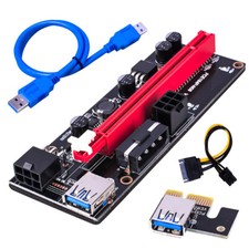 6Pcs Newest Usb 3.0 Pci-E Riser Ver 009S Express 1X 4X 8X 16X Extend picture