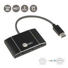 SIIG Triple DisplayPort 1.4 to HDMI Hub Splitter Color Box Model CE-DP0Q11-S1 picture
