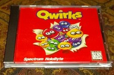 Pc Cd-Rom Qwirks by Spectrum Holobyte ages 6+ Game 1995 Complete in Jewel Case picture