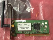 Belkin 54 Mbps 2.4GHz PCI Wireless G Desktop Network Card F5D7000 -USED picture