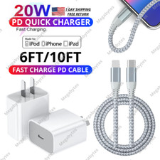 20W Fast Power Adapter USB Type C Charger Cable For iPhone 14 13 12 11 Pro Max 8 picture