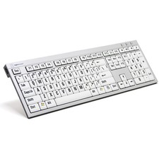 LogicKeyboard Large Print Black on White Keyboard picture