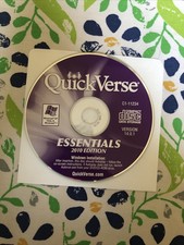 Quick Verse Bible Essentials 2010 Edition C1-11234 - Rare LN picture