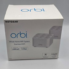 Netgear Orbi Mesh Wi-Fi Router System 2-Pack 3000 SF 1.2Gbps RBK12-100NAS picture