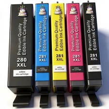 Edible Ink Cartridges for Canon PGI-280XXL CLI-281XXL For PIXMA TS6120 TS6220 picture