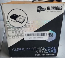 Glorious Aura V1 (Black) Pudding Keycaps - Double Shot PBT Translucent for Mecha picture