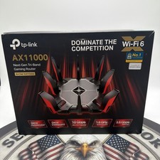 TP-LINK Archer AX11000 Tri-Band Wi-Fi 6 Gaming Router - Black/Red picture