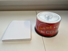 Smart Buy 30 Pack  4-12x CD-RW 80Min /700 MB Rewritable + 30 Paper Sleeves NEW picture