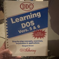 DDC Publishing Vintage Learning DOS Version 5 & 6 Book by Margaret Brown picture