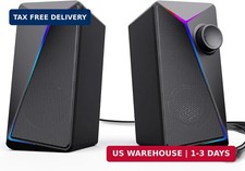 Computer Speakers, Gaming PC Speakers with Enhanced Bass and Volume Contro picture