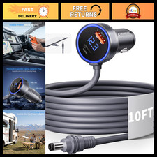 Mini Car Adapter with 10FT DC Power Cable - Durable 16AWG for Starlink Setup picture