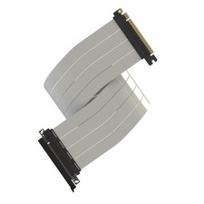 LINKUP AVA5 PCIe 5.0 Riser Cable Straight White 70cm picture