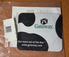 Vintage Gateway Computer Mouse Pad Black White Cow Print Promo. Original Package picture
