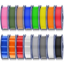 Multicolor 16 Color PLA Filament Bundle 0.25kg per Spool 4KG Total Assorted picture