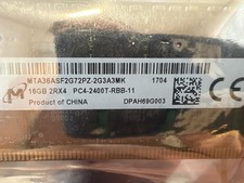 Micron 16GB DDR4 Server RAM 2Rx4 PC4-2400T-RBB-11 RDIMM MTA36ASF2G72PZ-2G3AMK picture