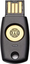 FIDO2 U2F Security Key Passkey Two-Factor Authentication (2FA) USB Black  picture