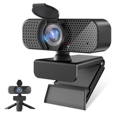 VisionPro Gear 2K/1080P USB Webcam with Privacy Cover Auto Focus Dual Mics Plug picture