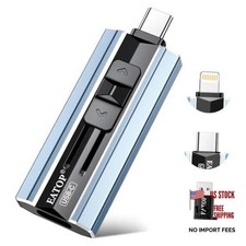 Dual Interface Flash Drive, No App Required, Portable USB 256GB Mist Blue picture