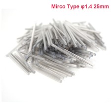 200PCS OD1.4mm Mirco Fiber Optic Fusion Splice Protection Sleeve Tube 25mm Clear picture