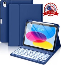 Funda con Teclado para iPad A16 11th 10th, Inalámbrica, Retroiluminada,  picture