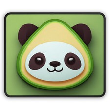 Avocado Panda Gaming Mouse Pad | Cute Animal Desk Mat picture