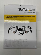 StarTech, SV211DPUA 2-Port USB DisplayPort Cable KVM Switch w/ Audio and Remote picture