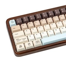 Minimalist Brown Cherry Profile PBT Keycaps Mechanical Keyboard Custom picture